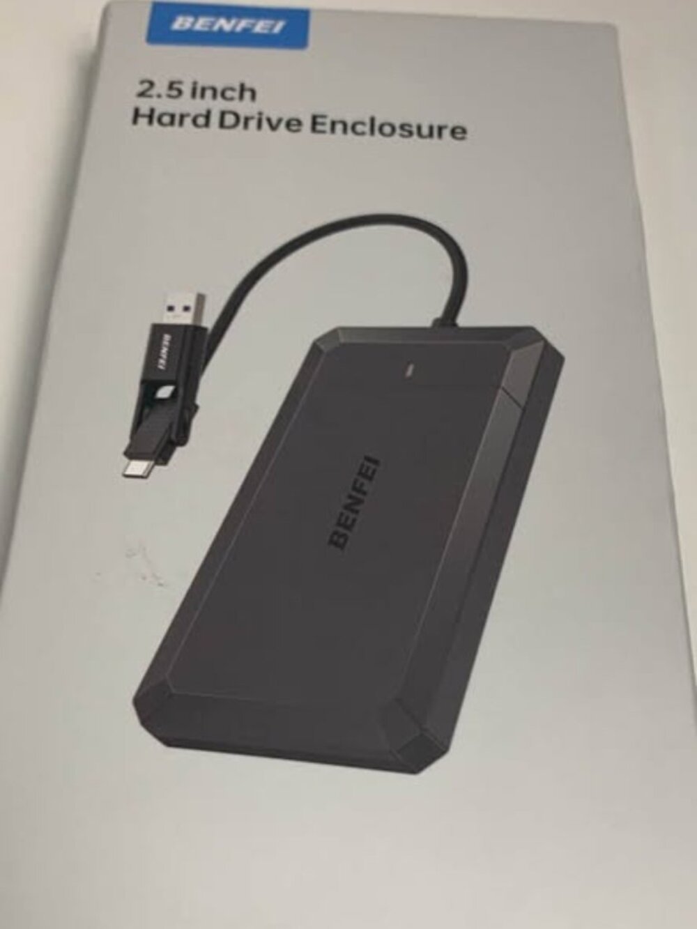 BENFEI 2.5 Inch SATA to USB Tool Free External Hard Drive Enclosure